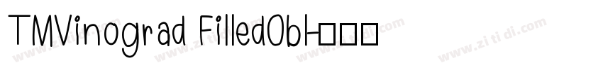 TMVinograd FilledObl字体转换